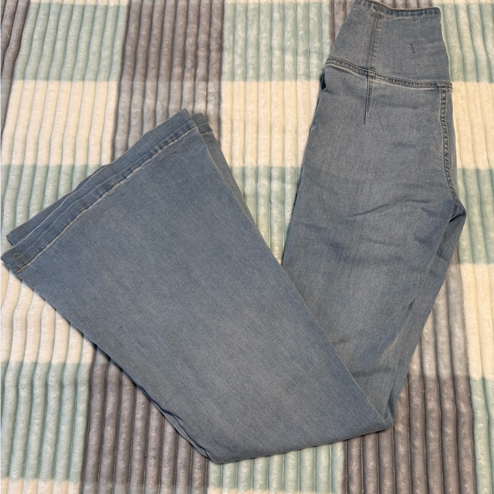Free People cross wait pull on flares